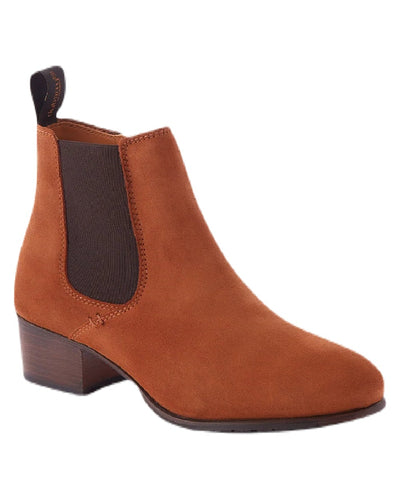 Camel coloured Dubarry Bray Chelsea Boots on white background #colour_camel