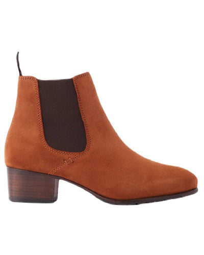 Camel coloured Dubarry Bray Chelsea Boots on white background #colour_camel