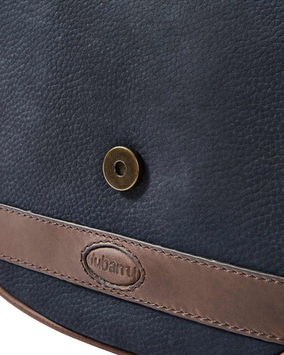 Navy Brown coloured Dubarry Clara Leather Saddle Bag on white background #colour_navy-brown