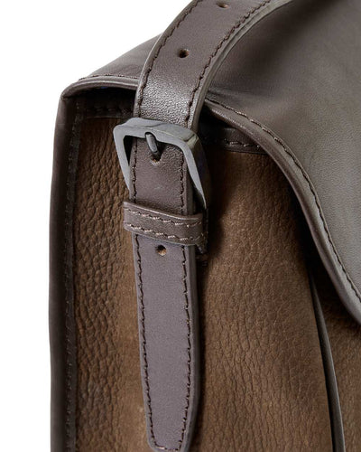 Walnut coloured Dubarry Clara Leather Saddle Bag on white background #colour_walnut