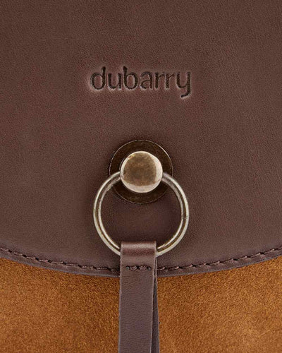 Camel coloured Dubarry Crossgar Saddle Bag on white background #colour_camel