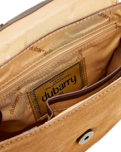 Camel coloured Dubarry Crossgar Saddle Bag on white background #colour_camel