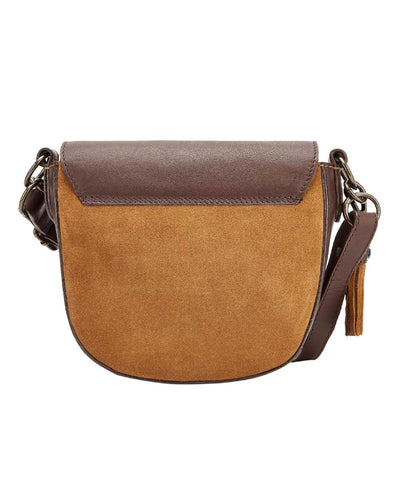 Camel coloured Dubarry Crossgar Saddle Bag on white background #colour_camel