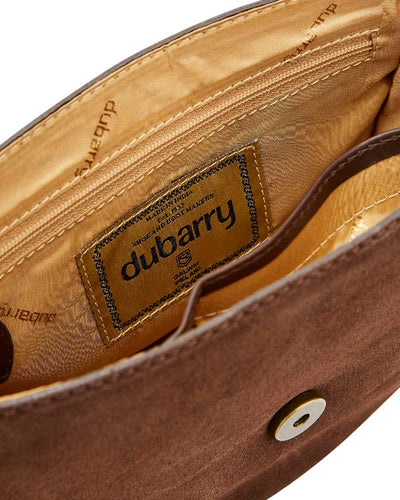 Cigar coloured Dubarry Crossgar Saddle Bag on white background #colour_cigar