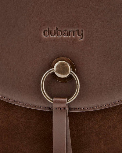 Cigar coloured Dubarry Crossgar Saddle Bag on white background #colour_cigar