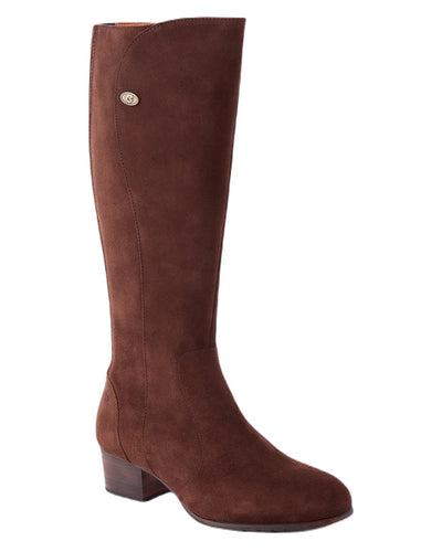 Cigar coloured Dubarry Downpatrick Knee High Boots on white background #colour_cigar