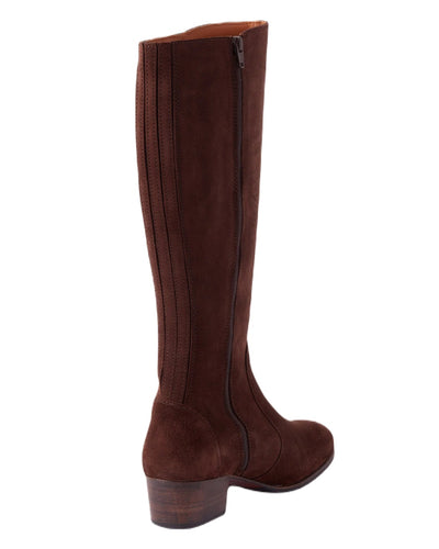 Cigar coloured Dubarry Downpatrick Knee High Boots on white background #colour_cigar