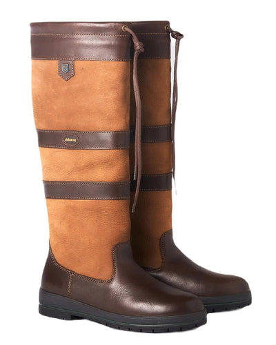 Brown coloured Dubarry Galway Country Boots on white background #colour_brown