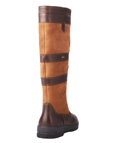 Brown coloured Dubarry Galway Country Boots on white background #colour_brown