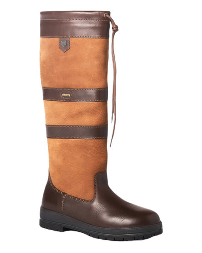 Brown coloured Dubarry Galway Country Boots on white background #colour_brown