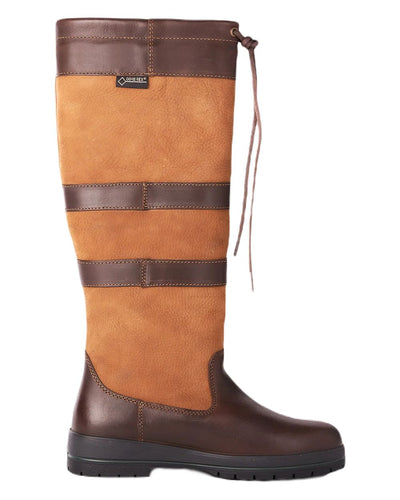 Brown coloured Dubarry Galway Country Boots on white background #colour_brown