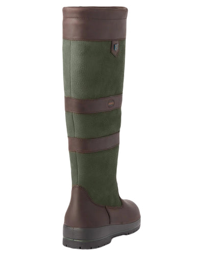 Ivy coloured Dubarry Galway Country Boots on white background #colour_ivy