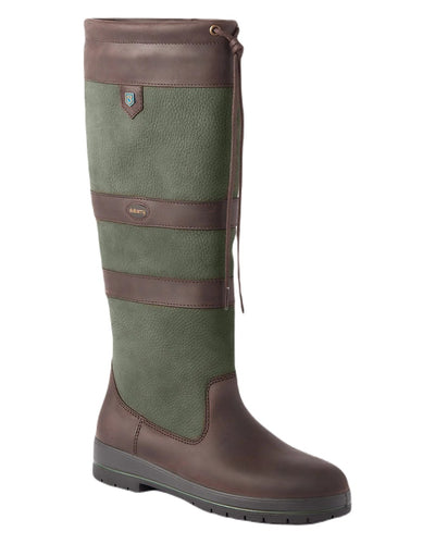 Ivy coloured Dubarry Galway Country Boots on white background #colour_ivy