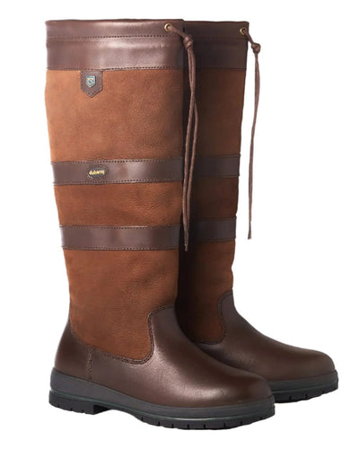 Walnut coloured Dubarry Galway Country Boots on white background #colour_walnut