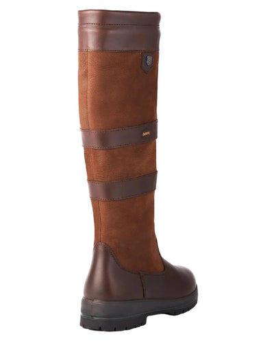 Walnut coloured Dubarry Galway Country Boots on white background #colour_walnut