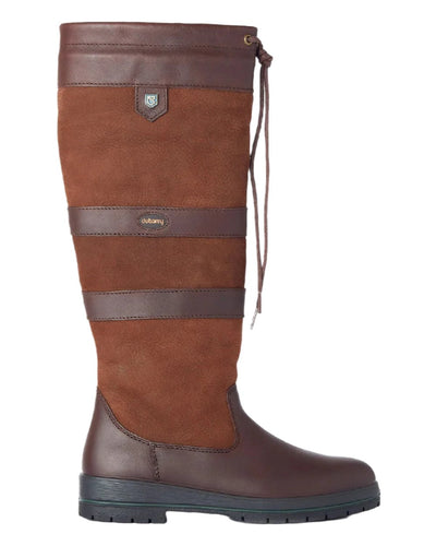 Walnut coloured Dubarry Galway Country Boots on white background #colour_walnut