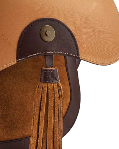 Camel coloured Dubarry Monart Saddle Bag on white background #colour_camel