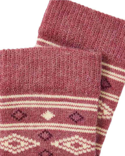 Clover coloured Dubarry Rolestown Fair Isle Alpaca Socks on white background #colour_clover