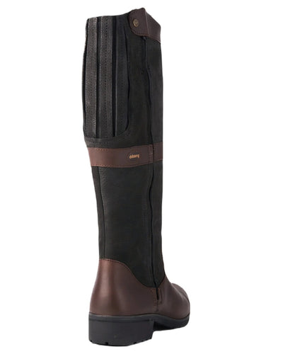 Black Brown coloured Dubarry Womens Sligo Country Boots on white background #colour_black-brown