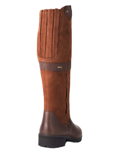 Walnut coloured Dubarry Womens Sligo Country Boots on white background #colour_walnut