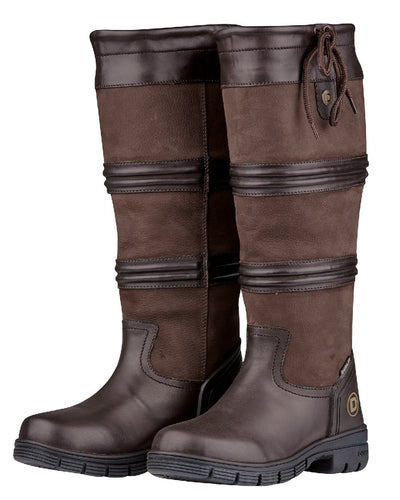 Chocolate coloured Dublin Husk Boots II on white background #colour_chocolate