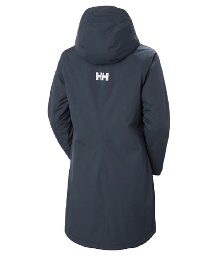 Alpine Frost coloured Helly Hansen Adore Ladies Insulated Rain Coat on white background #colour_alpine-frost