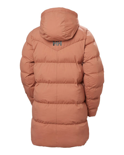 Cedarwood Coloured Helly Hansen Adore Ladies Puffy Parka on white background #colour_cedarwood