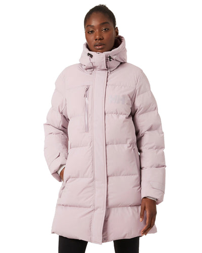 Helly Hansen Adore Ladies Puffy Parka on white background #colour_dusty-syrin