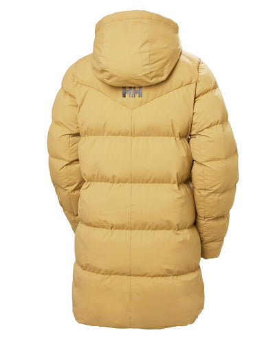 Sand Coloured Helly Hansen Adore Ladies Puffy Parka on white background #colour_sand