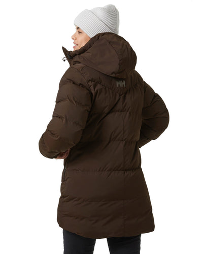 Helly Hansen Adore Ladies Puffy Parka on white background #colour_triple-espresso