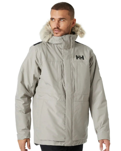 Terrazzo coloured Helly Hansen Mens Coastal 3.0 Parka on white background #colour_terrazzo