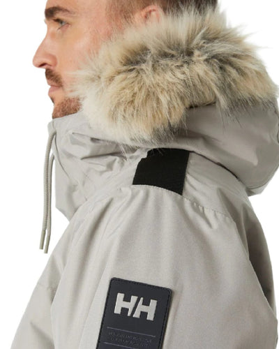 Terrazzo coloured Helly Hansen Mens Coastal 3.0 Parka on white background #colour_terrazzo