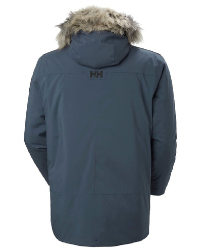 Alpine Frost coloured Helly Hansen Mens Reine Winter Parka on white background #colour_alpine-frost