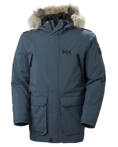 Alpine Frost coloured Helly Hansen Mens Reine Winter Parka on white background #colour_alpine-frost