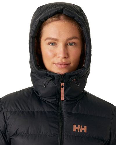 Cedarwood Coloured Helly Hansen Womens Active Puffy Parka on white background #colour_cedarwood