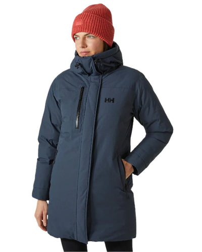 Alpine Frost coloured Helly Hansen Womens Adore Helly Tech Parka on white background #colour_alpine-frost