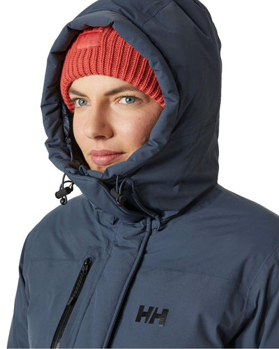 Alpine Frost coloured Helly Hansen Womens Adore Helly Tech Parka on white background #colour_alpine-frost