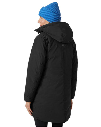 Black coloured Helly Hansen Womens Adore Helly Tech Parka on white background #colour_black