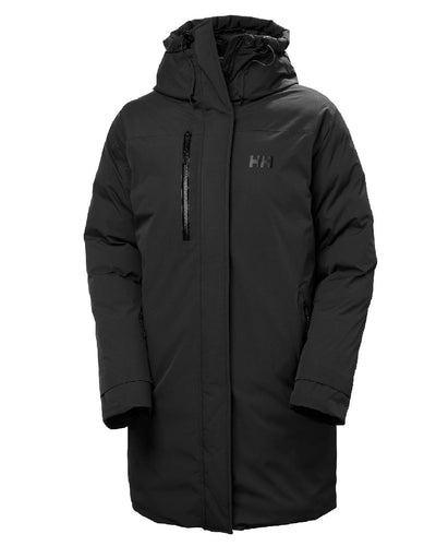 Black coloured Helly Hansen Womens Adore Helly Tech Parka on white background #colour_black