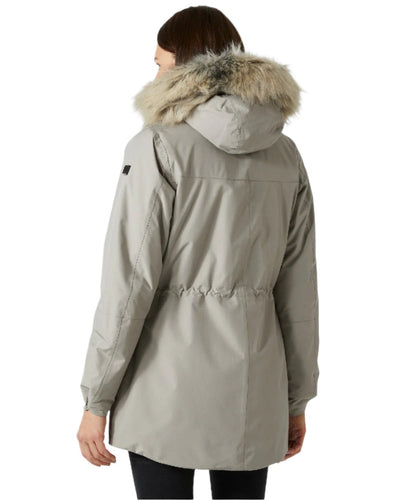 Terrazzo Coloured Helly Hansen Womens Coastal Parka on white background #colour_terrazzo