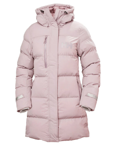 Dusty Syrin Helly Hansen Adore Ladies Puffy Parka on white background #colour_dusty-syrin