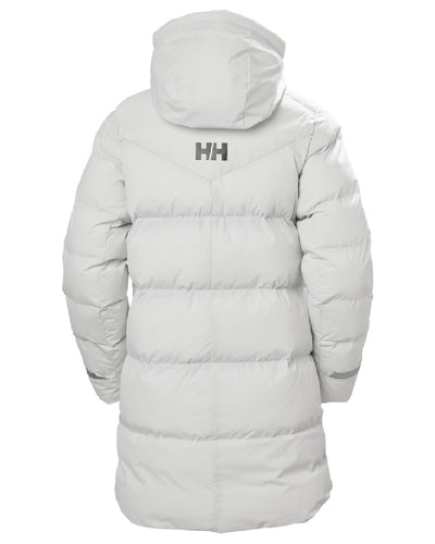 Nimbus Cloud Helly Hansen Adore Ladies Puffy Parka on white background #colour_nimbus-cloud