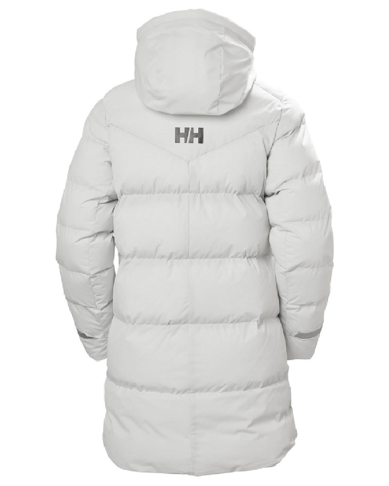 Nimbus Cloud Helly Hansen Adore Ladies Puffy Parka on white background 