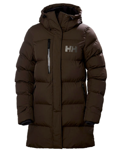 Triple Espresso Helly Hansen Adore Ladies Puffy Parka on white background #colour_triple-espresso