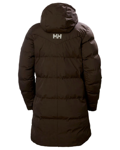 Triple Espresso Helly Hansen Adore Ladies Puffy Parka on white background #colour_triple-espresso