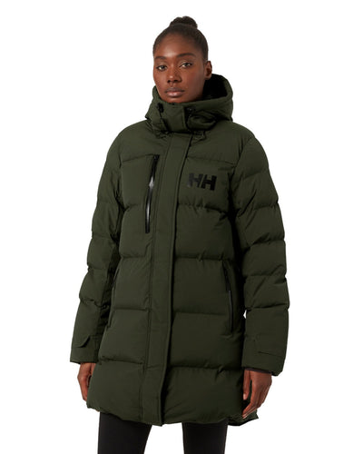 Helly Hansen Adore Ladies Puffy Parka in Utility Green #colour_utility-green