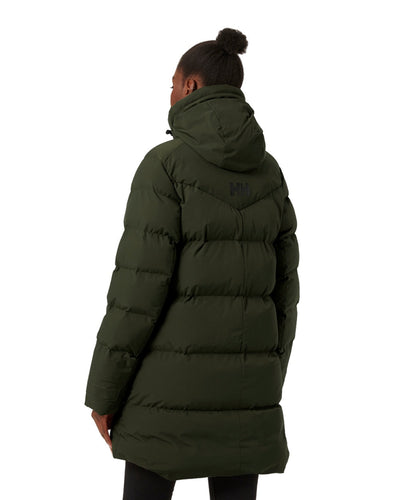 Helly Hansen Adore Ladies Puffy Parka in Utility Green #colour_utility-green