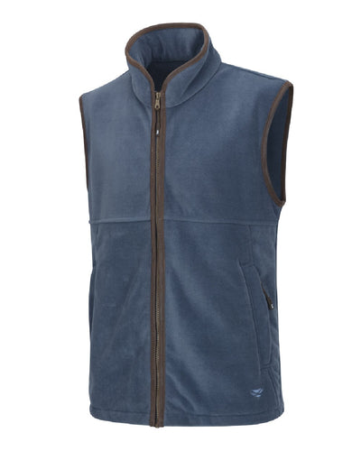 Slate Grey coloured Hoggs of Fife Stenton Technical Fleece Gilet on white background #colour_slate-grey