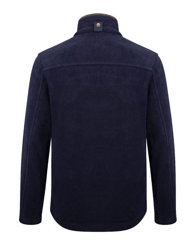 Midnight Navy Hoggs of Fife Stenton Technical Fleece Jacket on white background #colour_midnight-navy