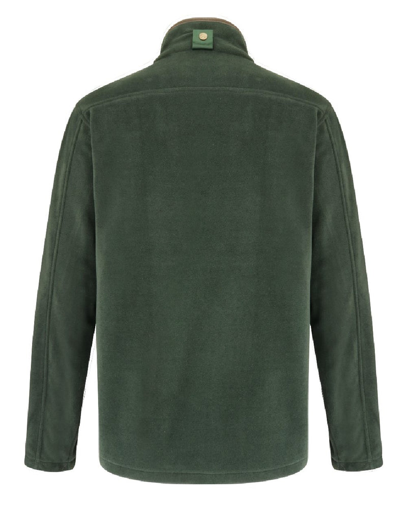 Pine Green Hoggs of Fife Stenton Technical Fleece Jacket on white background 